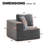 Acuna Corduroy Upholstered Accent Chair - Corner (R)-1887487285