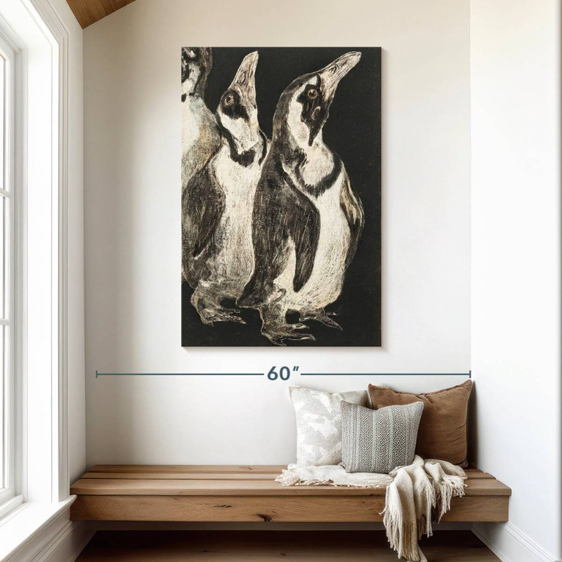 Brampt Drie Pinguins, 48" H x 32" W