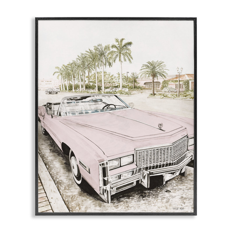 Estampe numérique convertible rétro, design par Cindy Jacobs, H 14 po x l 11 po, Giclée encadrée noir minuit