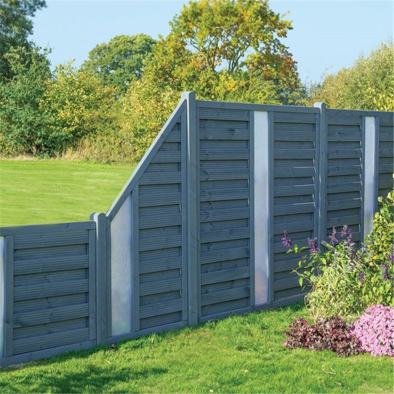 Brekyn Solid Wood Fence Panels Included, 90cm H x 180cm W x 5cm D