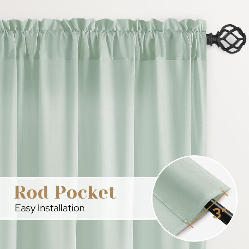 Rideaux transparents non-transparents Sage