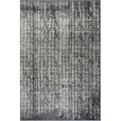 Tapis gris anthracite / bleu clair Rapture