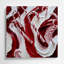 Art mural rouge en métal Christmas Canes-1970616530