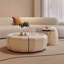 Table basse légère de style crème en pierre