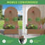 Lit de jardin en métal avec treillis et roues-284998668-284998670