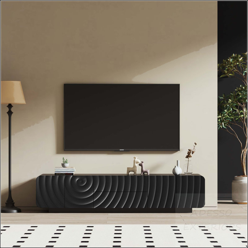 Console télé 70 po, Black