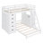Twin Over Twin 8 Drawers Bunk Bed With Storage Bookcase, Lighted Desk And Outlets-1998020019