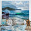 «Morning Sunlight On The Sea Waves», art mural nautique et côtier sur toile-2112092104-2112092110