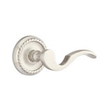 Cortina Wave/Drop Keyed (Entry) Door Lever with Round Rosette