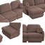 Canapé modulaire surdimensionné en L Chenille CloudHaven-95074186