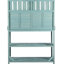 Banc de rempotage extérieur de 65 po de hauteur avec 4 tablettes et un crochet, bureau robuste de 46,8 po x 18,5 po, côté bois-750219489