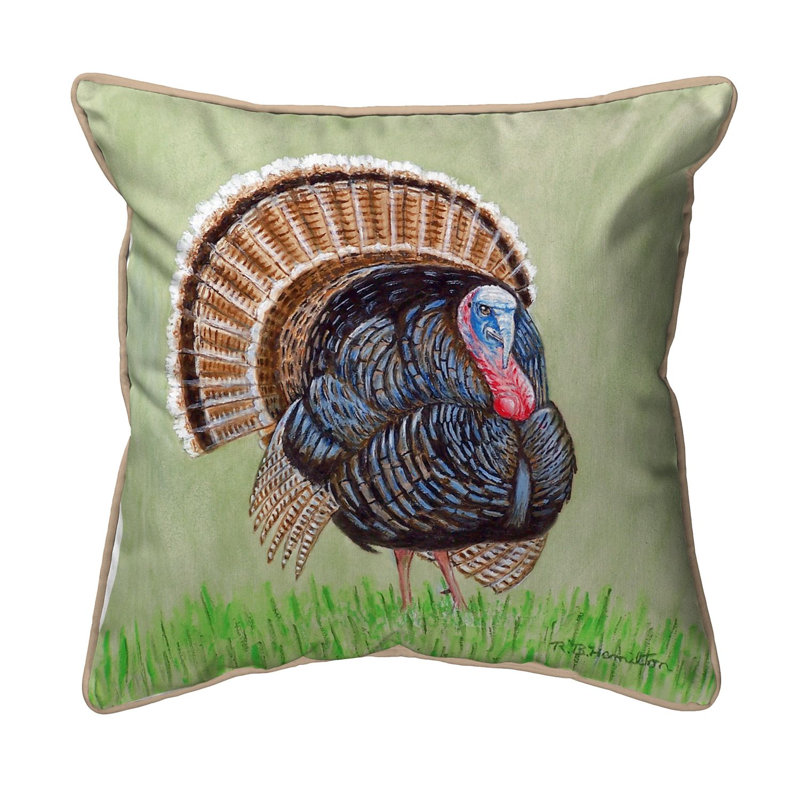 Housse de coussin d'extérieur carré Wild Turquie, Petit