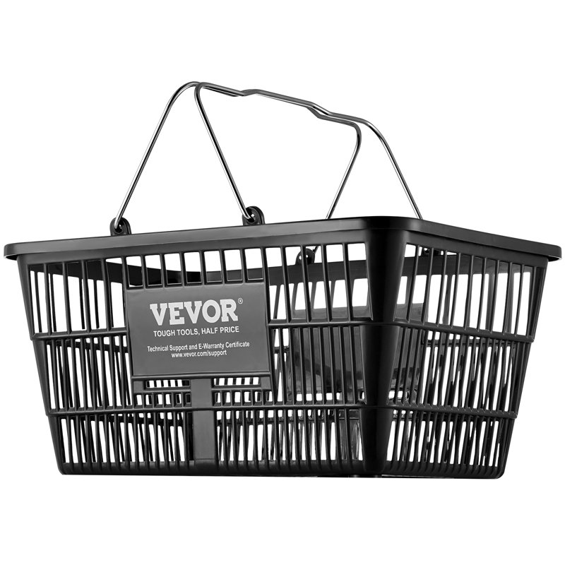 VEVOR Plastic Decorative Basket, Black
