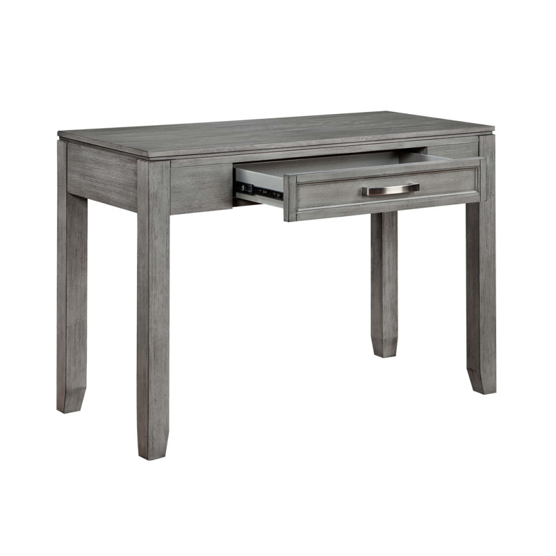 Bureau d'écriture avec tiroirs gris, Gris
