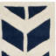 Tapis bleu foncé / ivoire en laine touffeté à la main Sanaz-1116614738