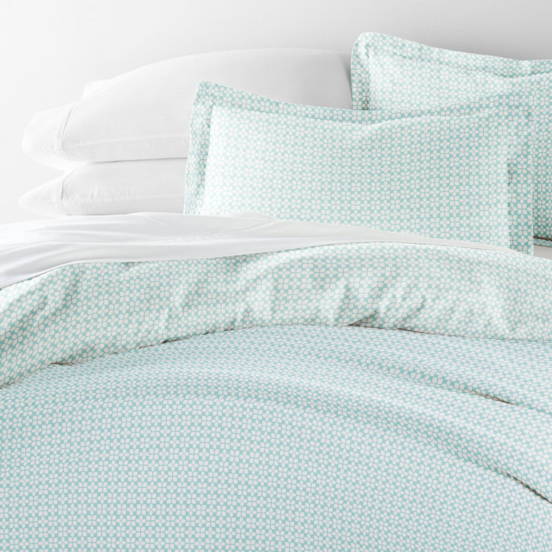 Duvet Cover Set Patterned Microfiber Ultra Soft Bedding in Starlight, King Duvet Cover + 2 Standard Shams