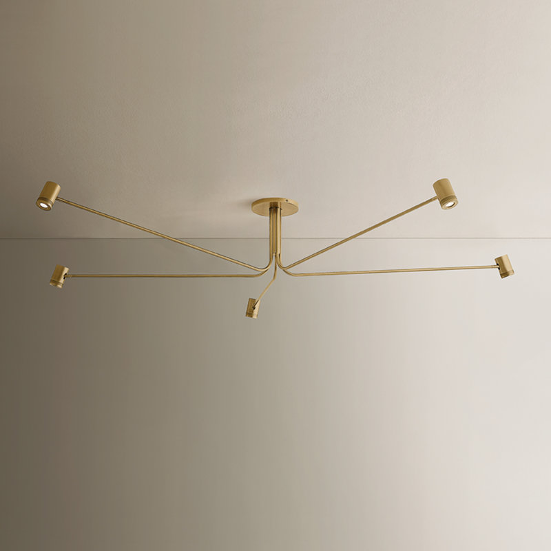 Vertex 2700K Dimmable Integrated LED Semi Flush Mount, 3 Lights