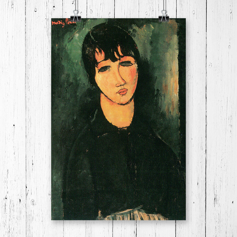 Amedeo Modigliani Portrait - Frameless Print, 42cm H x 29.7cm W