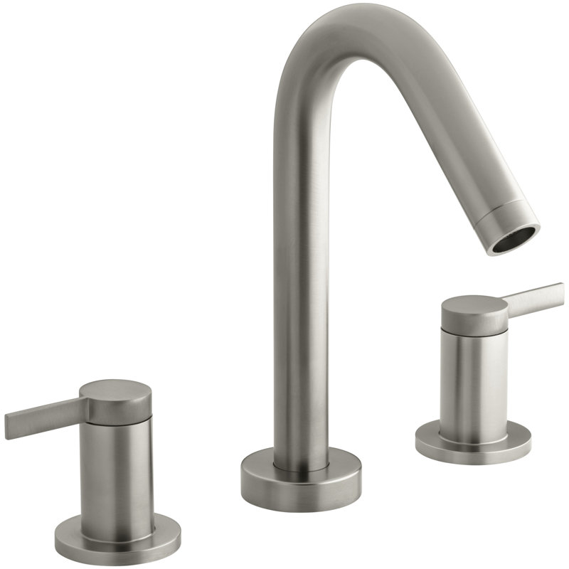 Garniture de robinet de baignoire à fixation sur plateau Stillness® pour valve à haut débit avec poignées levier, valve non incluse