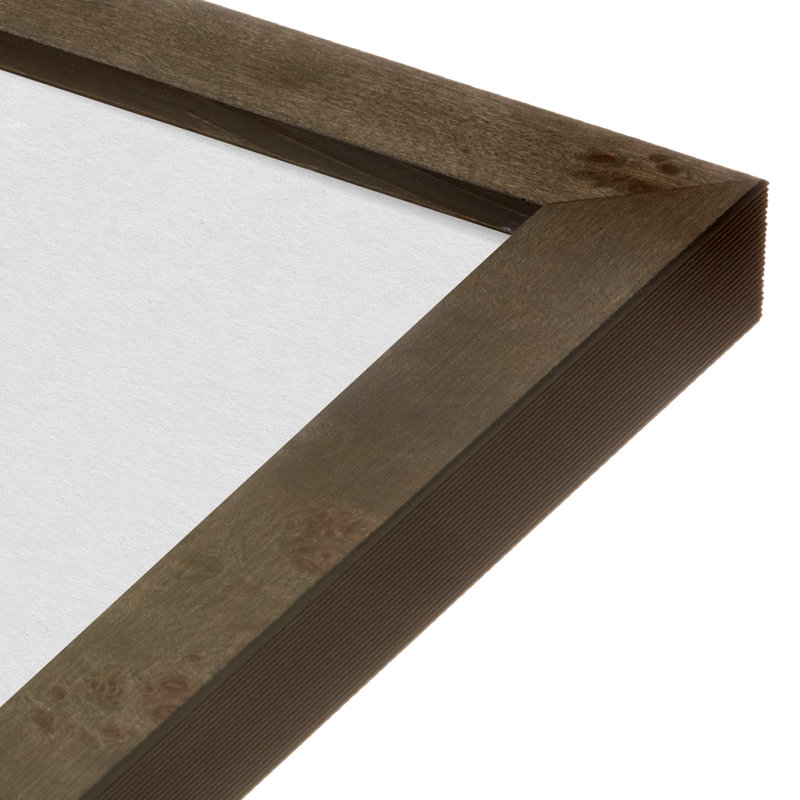 Cadre photo en bois massif de largeur moyenne Burlwood, Gris, L 11 po x H 14 po
