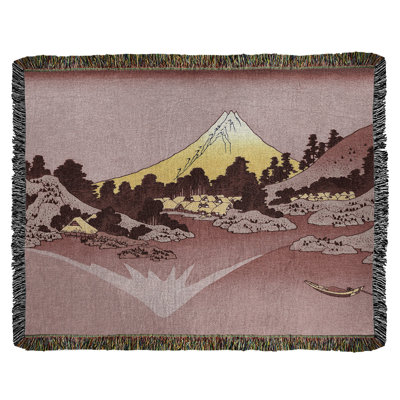 Katsushika Hokusai Hand Woven Throw Blanket