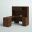 Bettye L-Shape Executive Desk Office Set with Hutch