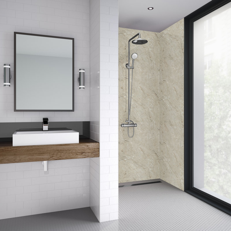 60mm 59mm W x 242mm H Decorative Wall Panel with Glass