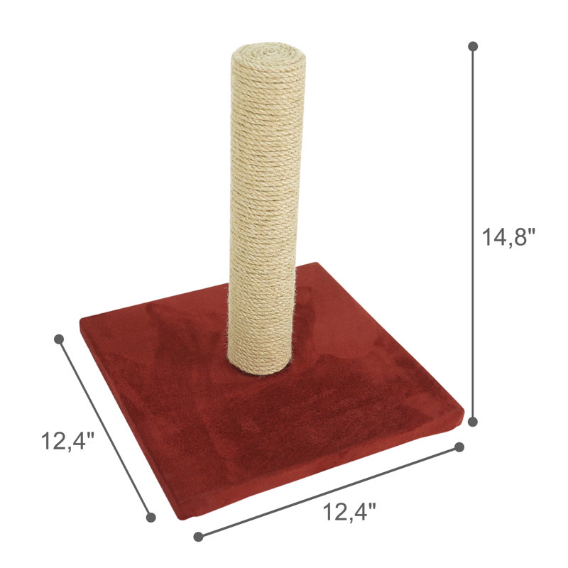 Dufrene Scratching Post, Burgundy
