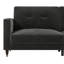 Canapé convertible en velours à accoudoirs carrés de 81 po Novelle-415400411