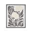 Cole et toile grise, art mural de salon blanc avec tiges et feuilles noires-1056558225