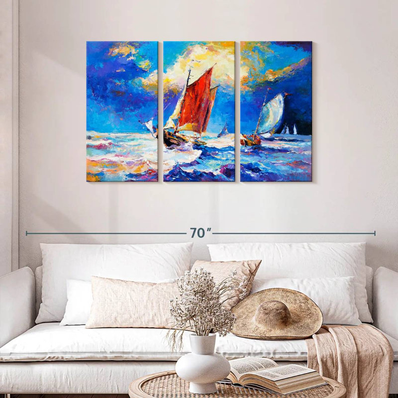Mehar voiliers en mer, H 28 po x l 45 po