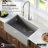 Karran Quartz 34'' X 21-1/4'' Single Bowl Farmhouse Apron Front Workstation Kitchen Sink-72385307