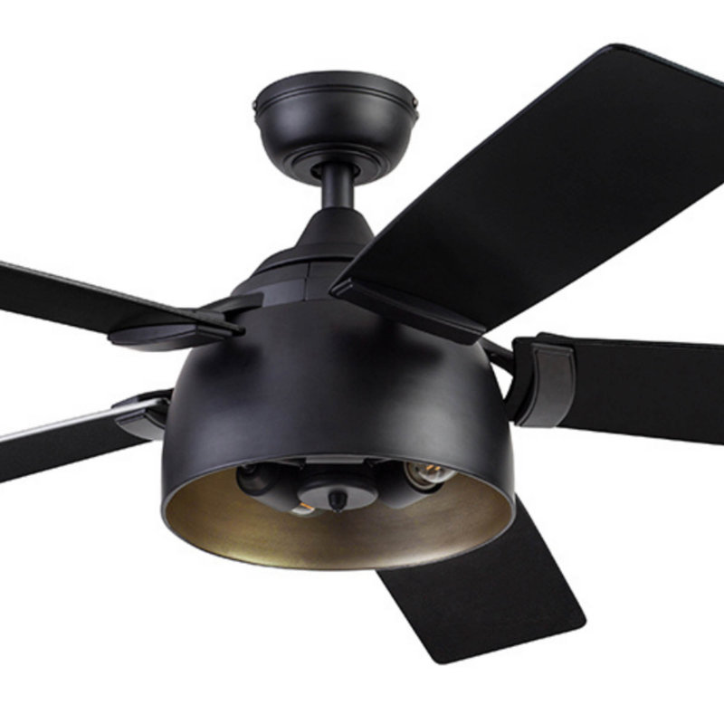 Octavia 52" Ceiling Fan with LED Light, Matte Black