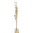 Gold Metal Aymerick Metallic Tree Decorative Sculpture with White Leaves