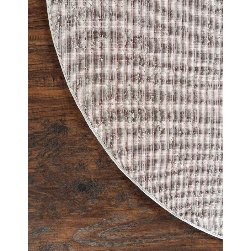 Tapis rond kaki Mangine Ikat, Rond 5 po