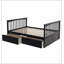 Lit superposé double sur double avec tiroirs, conception convertible pour des solutions de couchage polyvalentes et peu encombrantes