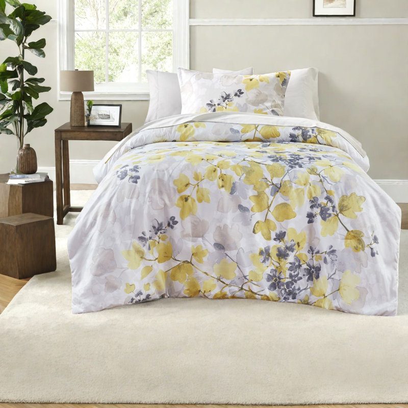 Ensemble de literie pour très grand lit avec poches de rangement en polyester multicolore