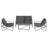 Wrenn 4-Piece Sling and Cushion Conversation Set-108471292