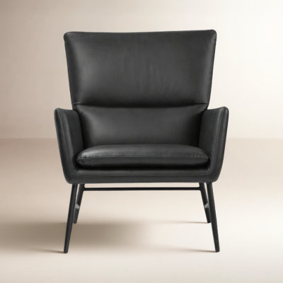 Pisces Genuine Leather Swivel Lounge Chair
