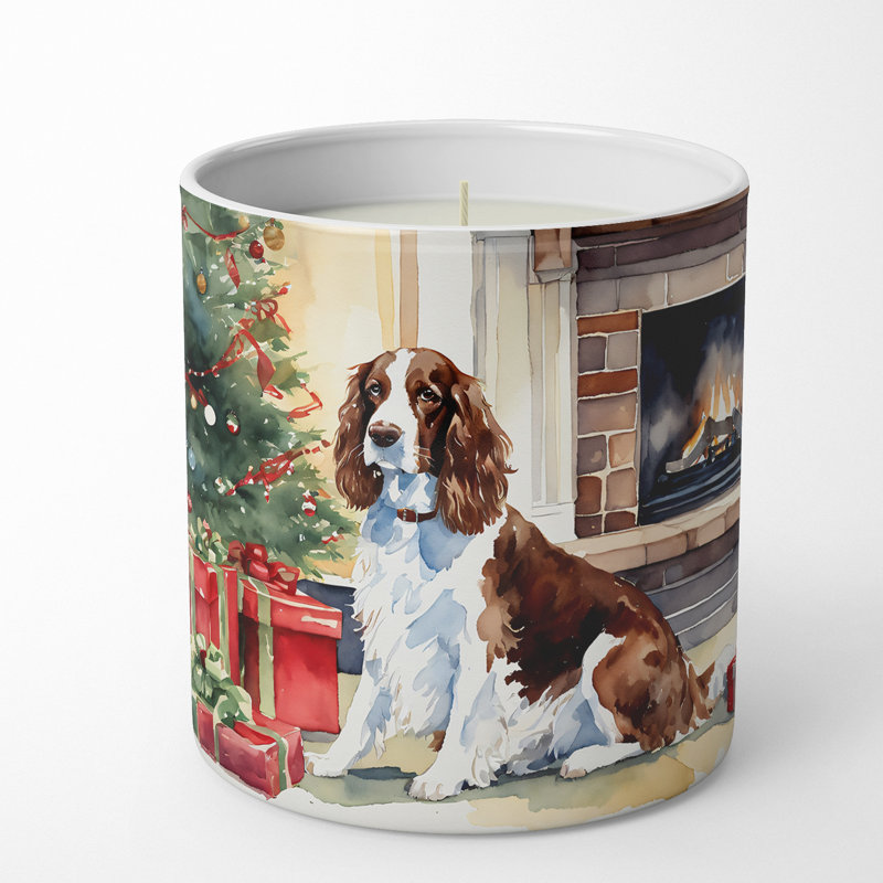 Christmas Tree Scented Tumbler Candle with Ceramic Holder