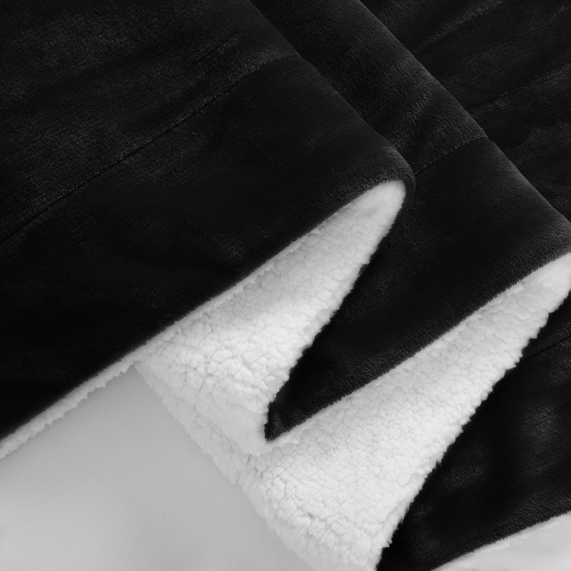 Couverture polaire Aisbo Sherpa, Noir, noir, noir, noir, Roi