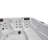 Luxury Spas 240 Volt Acrylic Square Standard (Hardwired) Hot Tub in Gray