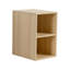 Meuble-lavabo mural de 40 po avec lavabo en céramique blanche et tablettes de rangement et 1 porte à fermeture en douceur, emballage KD, contreplaqué, chêne blanc américain