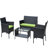 4 Piece Wicker Seating Group With Cushions-365142646