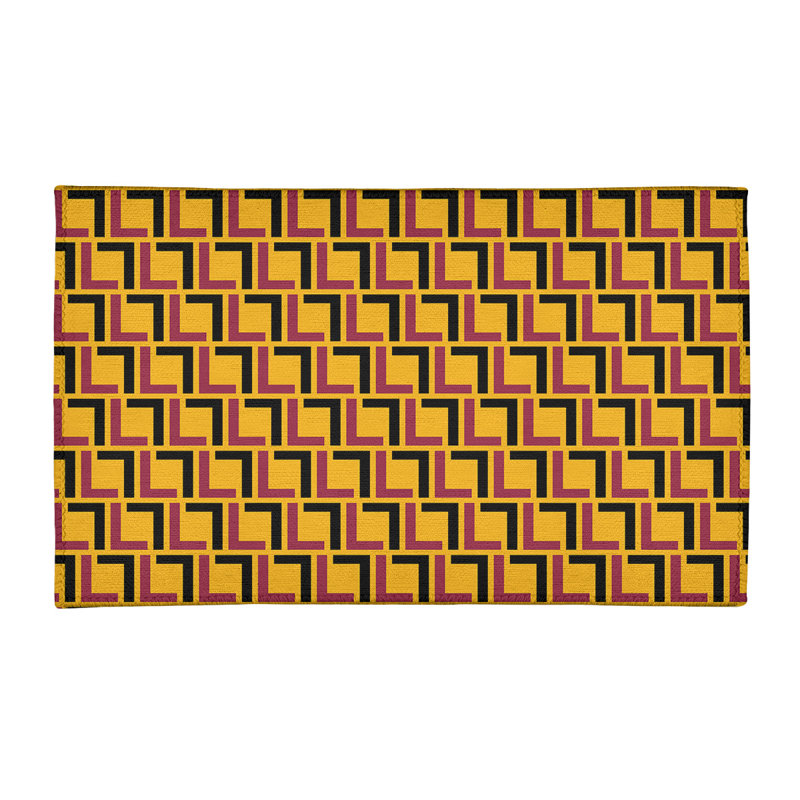 Geometric Indoor Rug, Rectangle 2' x 3'