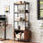 Nataysha 4-Tier Bookcase with Sliding Door-835574158