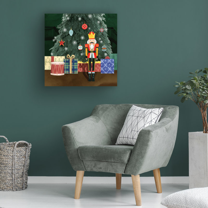 «Christmas Nutcracker I On Canvas» par Grace Popp, reproduction, H 14 po x l 14 po x P 2 po