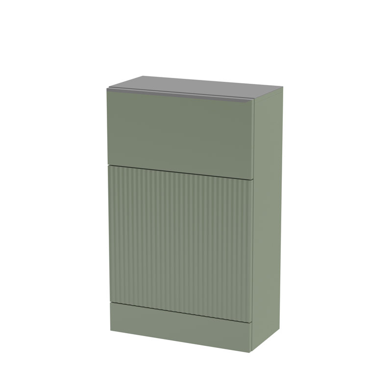 Fluted Under Sink Cabinet, Green