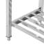 Table de travail pliante robuste pour bureau - Acier inoxydable 60 x 24 pouces - Certifié NSF - Tablette inférieure réglable - Portable, durable, facile à nettoyer - Solution de bureau commerciale - Couleur principale