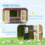 Outsunny 114cm W x 126.4cm D Playhouse with Kitchen